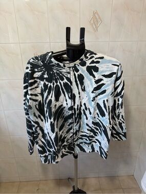 ZARA Tie-Dye Ribbed Crewneck